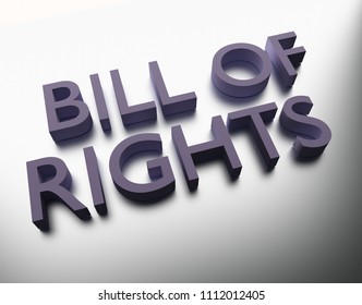 Bill Of Rights - 3D Illustration