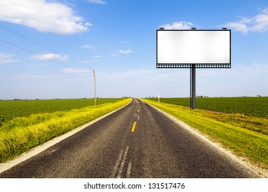 Billboard On Country Road Stock Illustration 131517476 | Shutterstock