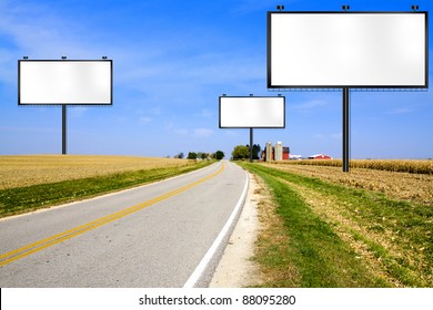 American Country Road Side View Billboard Stock Photo (edit Now) 148041776