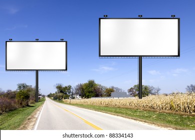 Billboard On Country Road Stock Illustration 88334143 | Shutterstock