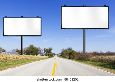 Billboard On Country Road Stock Illustration 88461202 | Shutterstock