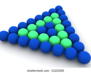 Billiard balls. 3d
