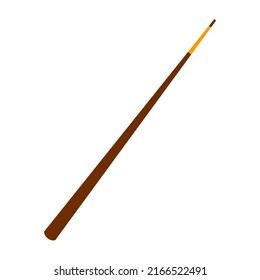 Billiard Cue Stick Flat Image

