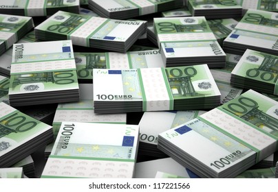 Billion Euros Concept Image (Computer Generated Image)