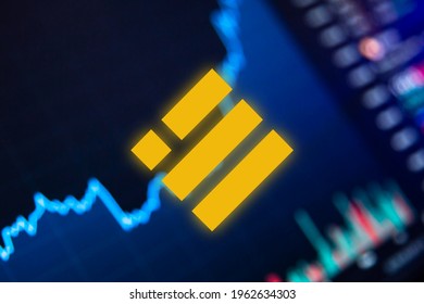 Binance USD Cryptocurrency. Binance Coin Growth Chart On The Exchange, Chart