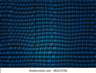 binary code background - digital number pattern 