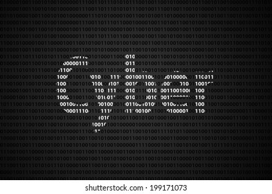 Binary Code Concept Cyber Text Appear Stock Illustration 199171073 ...