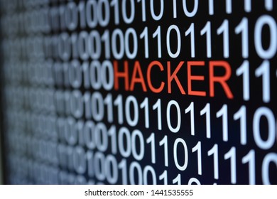 Binary Code Number Background Andword Hacker Stock Illustration ...