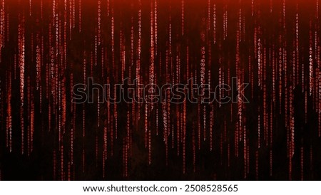 Binary code with numbers moving on the screen. Digital age. Binary algorithm, data code, decryption and encoding. Matrix background of numbers. 3D rendering.