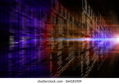 Binary Red And Purple Computer Code