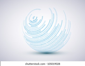 Binary Sphere Background Stock Illustration 105019028 | Shutterstock