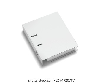 Binder 3D Render Isolated White for Mockup 1