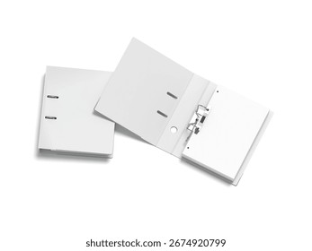 Binder 3D Render Isolated White for Mockup 4
