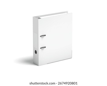 Binder 3D Render Isolated White for Mockup 2