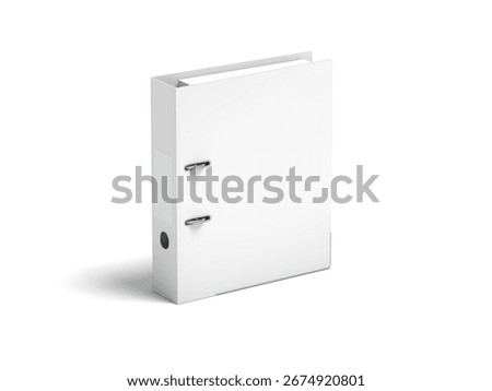 Binder 3D Render Isolated White for Mockup 2