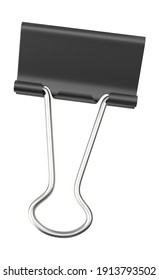 Binder Clip 3D Illustration On White Background