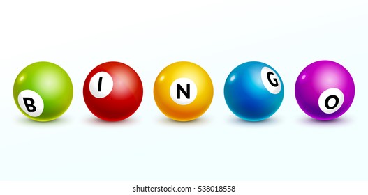 Bingo Lottery Balls Letters Background Bingo Stock Illustration ...