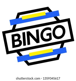 BINGO Stamp On White