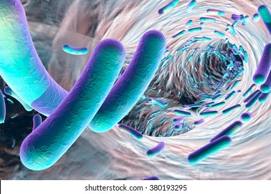 Biofilm of antibiotic resistant bacteria, closeup view. Image can be used for any rod-shaped bacteria, Escherichia coli, Pseudomonas aeruginosa, Mycobacterium tuberculosis, Klebsiella and other