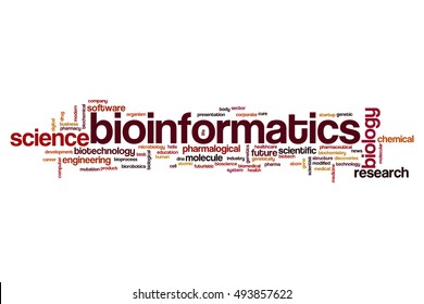 Bioinformatics Word Cloud Concept