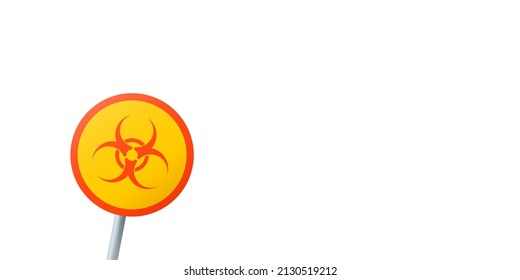 Biological Hazard Symbol. Circular Sign Of A Biohazardous Infectious Materials