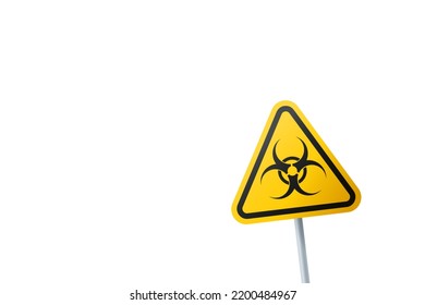 Biological Hazard Symbol. Triangular Sign Of A Biohazardous Infectious Materials