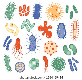 Biology Microorganisms Biological Virus Bacteria Disease Stock ...