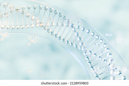 Biology molecules structure, 3d rendering. Computer digital drawing.