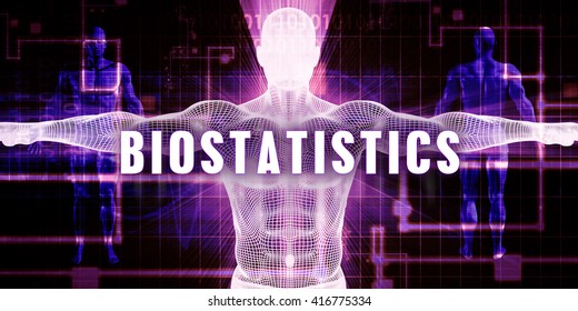 Biostatistics As A Digital Technology Medical Concept Art 3D Illustration Render