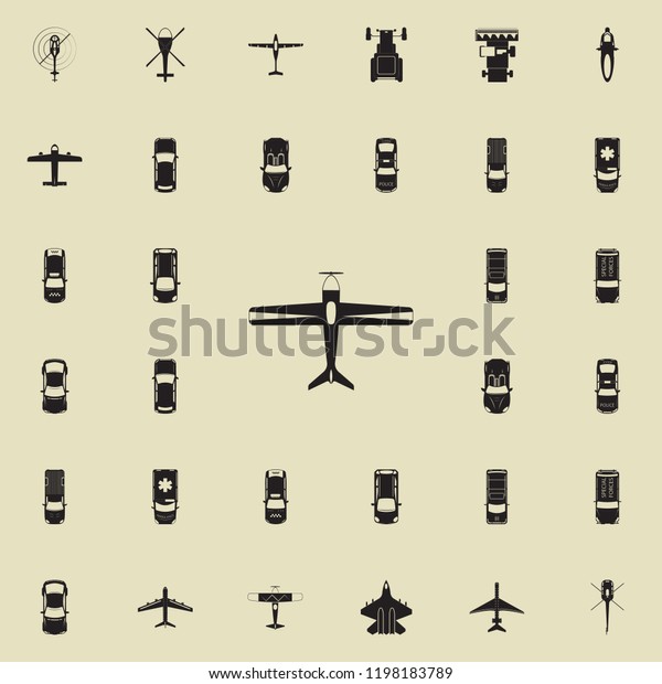 biplane icon. Transport view from above icons\
universal set for web and\
mobile