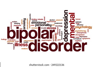 Bipolar Disorder Word Cloud Concept