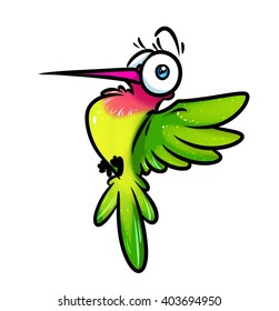 Hummingbird Cartoon Drawing