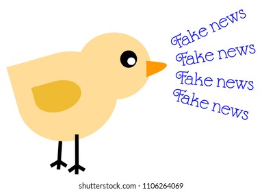 Bird Producing Fake News