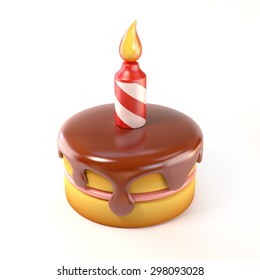 Birthday Cake 3d Icon