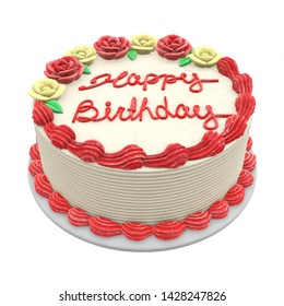 141,855 Birthday cake red white Images, Stock Photos & Vectors ...