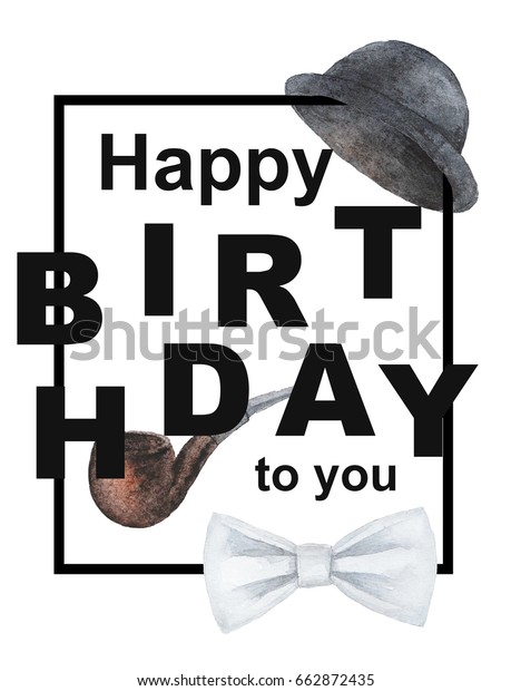 Birthday Card Man Happy Birthday You のイラスト素材