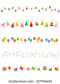 Birthday and party elements divider / frame collection