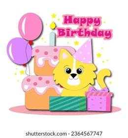 birthday, wishes, happy birthday, adorable, cute, animal, pet, surprise, cartoon, mascot, art, baby, newborn, children, kid, nursery, image, card, wild, banner, party - Powered by Shutterstock