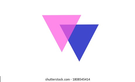 Bisexual Triangles. Sexual Identity Pride Flags. Bisexual Flag, Bi Angles