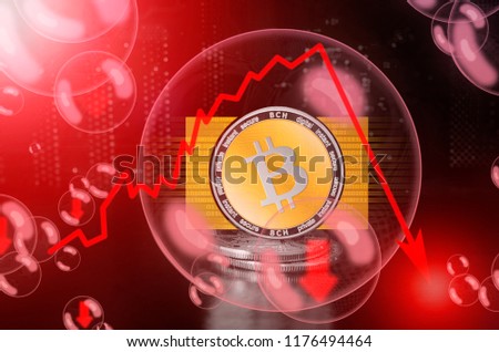 Bitcoin Cash Bch Soap Bubble Risks Stock Illustration 1176494464 - 