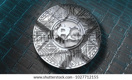 Royalty Free Stock Illustration Of Bitcoin Cash Coin Bch Blockchain - 