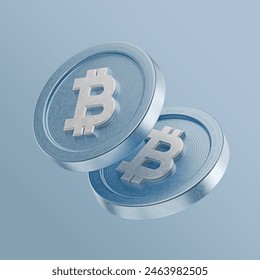 Bitcoin, innovation, future 3d icon on a background - Powered by Shutterstock