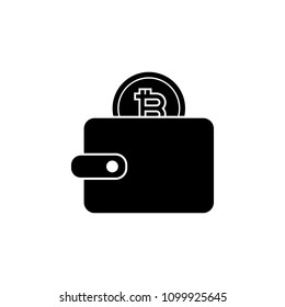 Bitcoin In Wallet Icon. Element Of Crypto Currency Icon For Mobile Concept And Web Apps. Detailed Bitcoin In Wallet Icon Can Be Used For Web And Mobile. Premium Icon On White Background