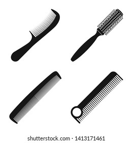 Set Combs Closeup On White Background Stock Photo (Edit Now) 179915543