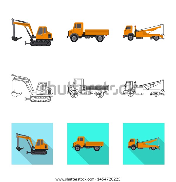 bitmap design of build and\
construction symbol. Set of build and machinery stock bitmap\
illustration.