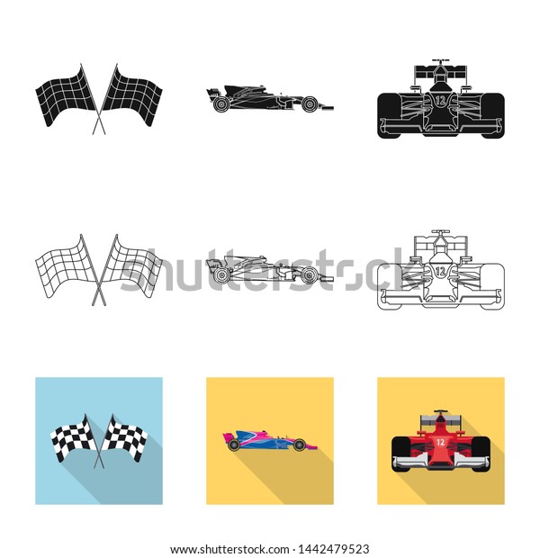 bitmap design of car and rally symbol.\
Collection of car and race stock symbol for\
web.