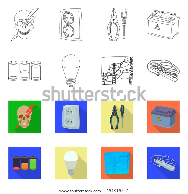 bitmap design of\
electricity and electric icon. Set of electricity and energy bitmap\
icon for stock.