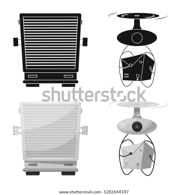 bitmap design of goods and cargo
icon. Set of goods and warehouse stock bitmap
illustration.