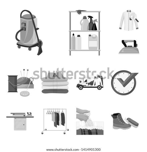 bitmap design of laundry and clean\
icon. Collection of laundry and clothes bitmap icon for\
stock.