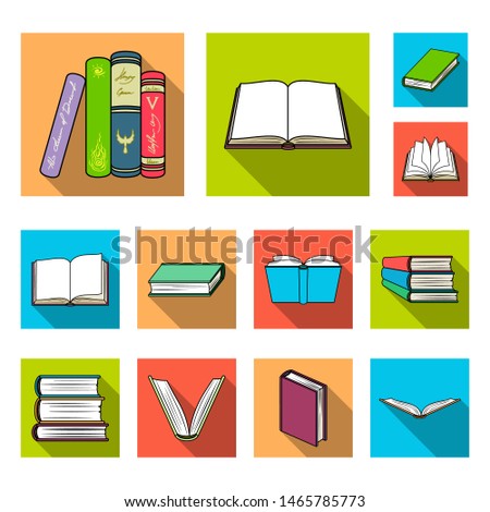 bitmap design of library and textbook icon. Collection of library and school stock symbol for web.